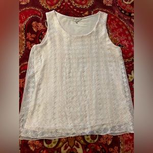 Via Signoria Italy White Silk Top